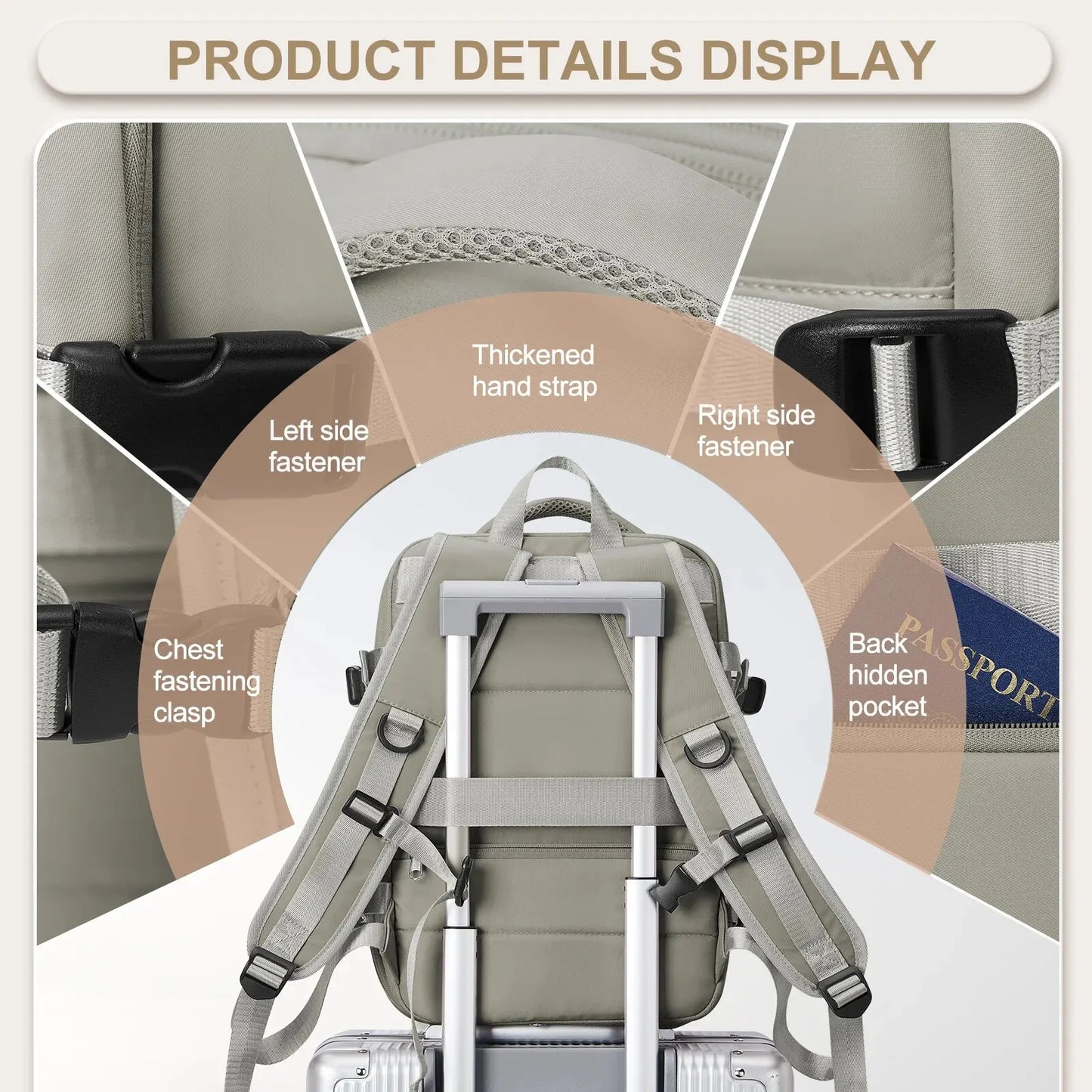Anti-Theft Expandable Carry-On Backpack: Travel in Comfort & Security