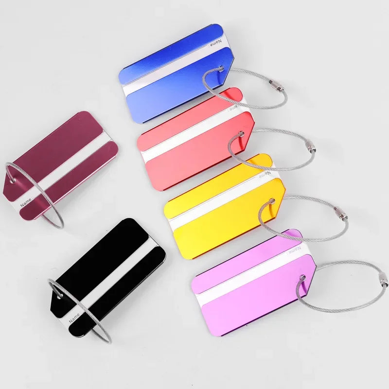 Sleek & Stylish: Metal Luggage Tag for Modern Travelers