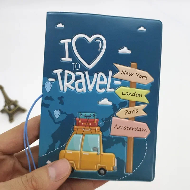 All-in-One Adventure Ally: PU Leather Passport Holder Wallet