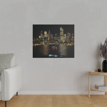 Sparkling City Lights: Australian Skyline Canvas Print for Travel Enthusiasts