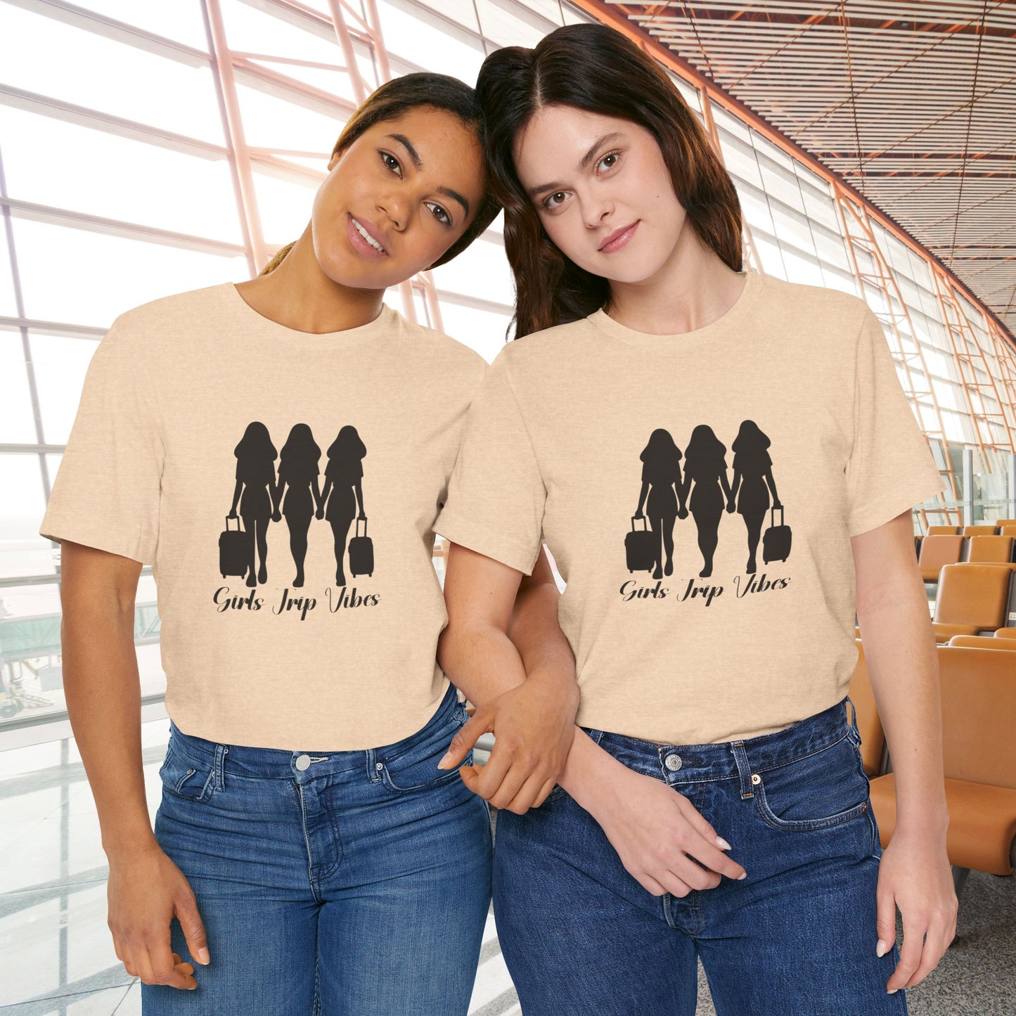 Girls Trip Vibes: Travel T-Shirt for Adventurous Friends