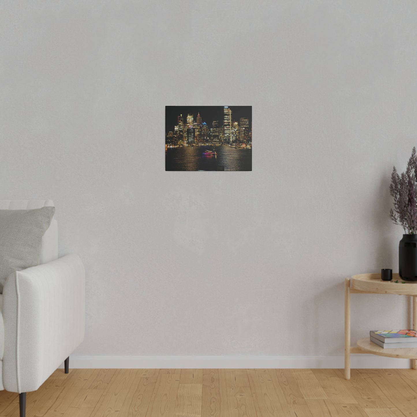 Sparkling City Lights: Australian Skyline Canvas Print for Travel Enthusiasts