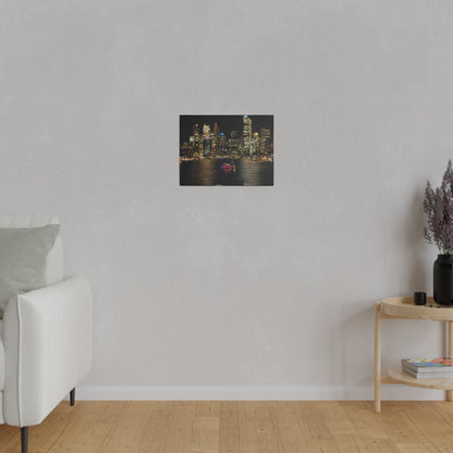 Sparkling City Lights: Australian Skyline Canvas Print for Travel Enthusiasts