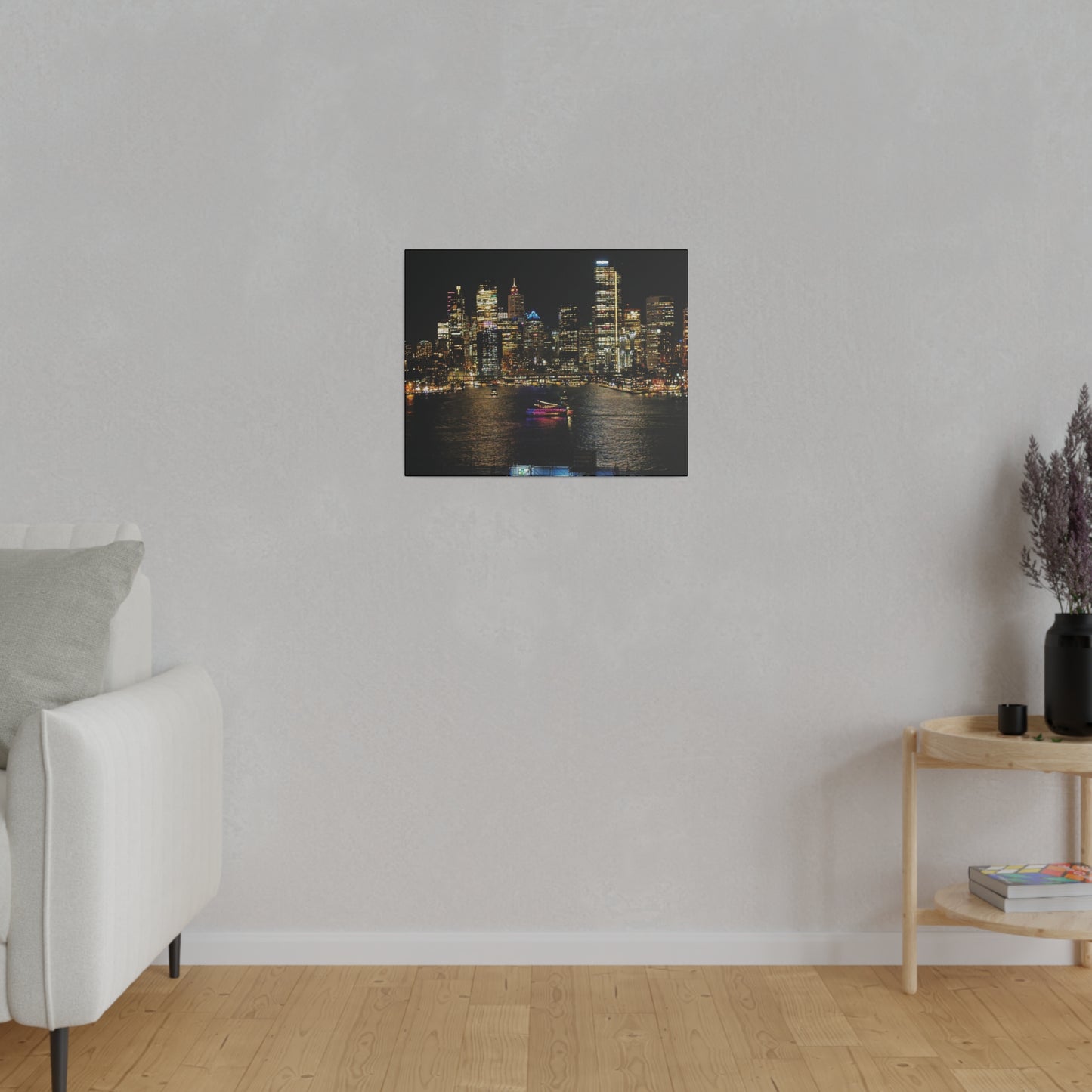 Sparkling City Lights: Australian Skyline Canvas Print for Travel Enthusiasts