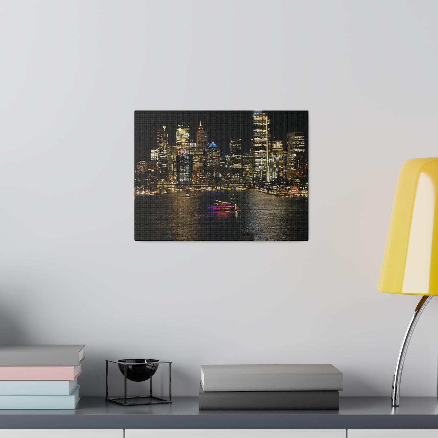 Sparkling City Lights: Australian Skyline Canvas Print for Travel Enthusiasts