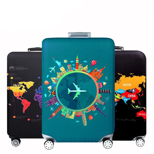 Suitcase Style Savior: 16 Different Designs - Luggage Cover sizes S - XL