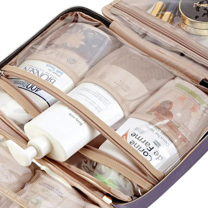 All-in-One Travel Companion: Hanging Toiletry Bag for Effortless Organization