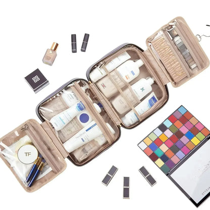 All-in-One Travel Companion: Hanging Toiletry Bag for Effortless Organization