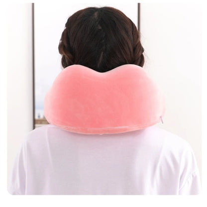 Ultimate Comfort On-the-Go: U-Shaped Memory Foam Travel Pillow for Pain Relief